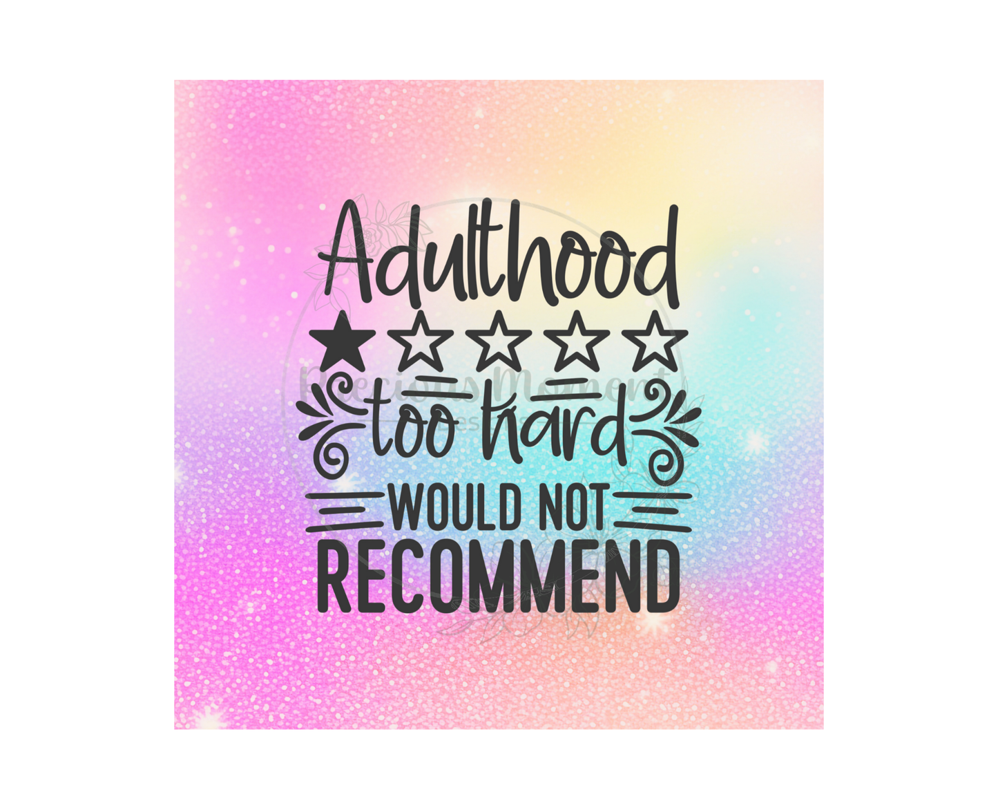 Adulthood Tumbler