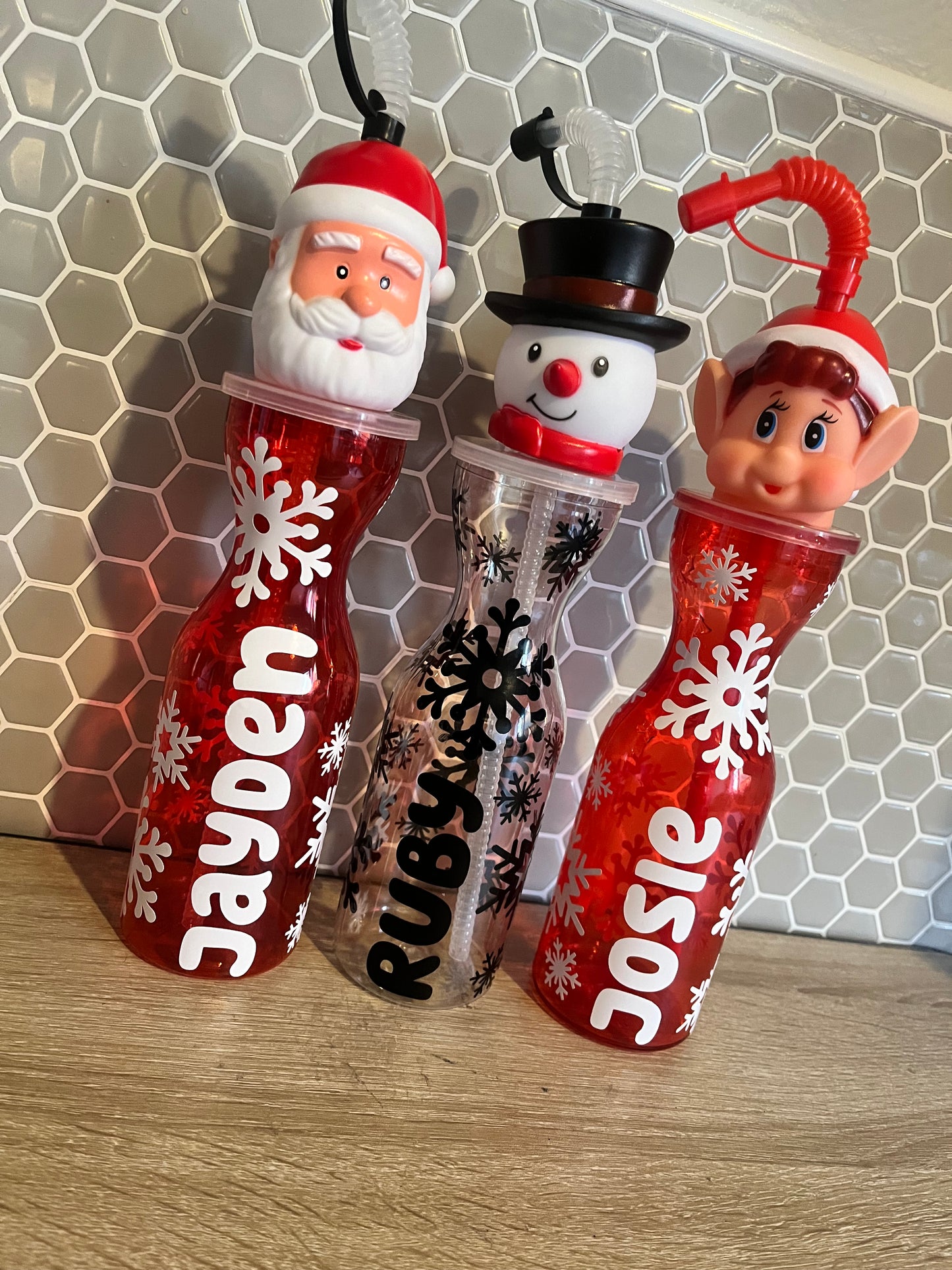 Festive Bottles Personalised with name