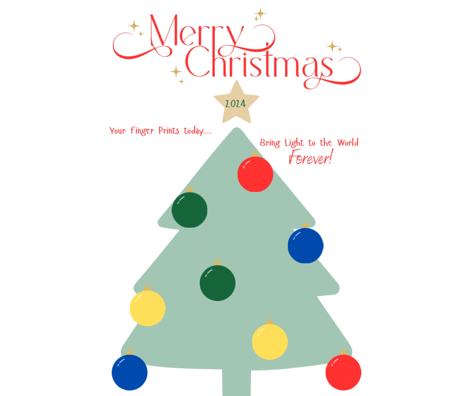 A3 Family Christmas Fingerprint Activity