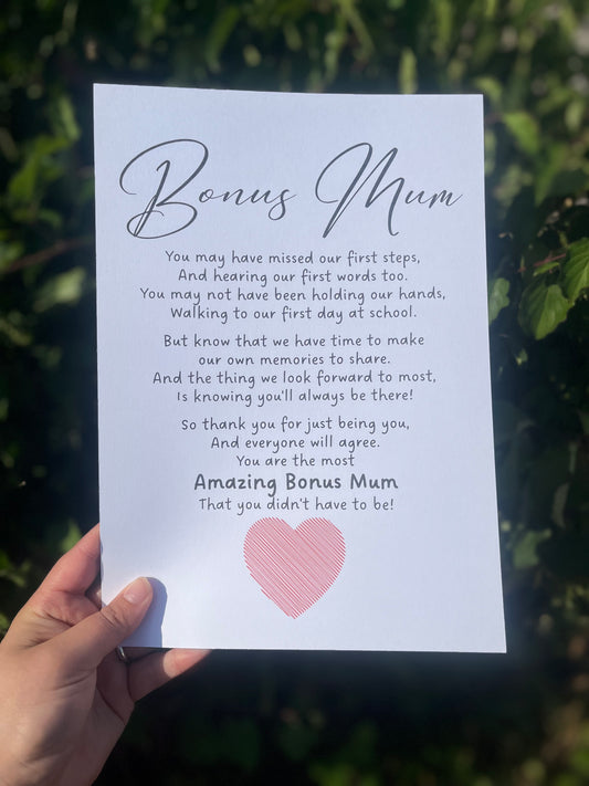 Amazing Bonus Mum Print