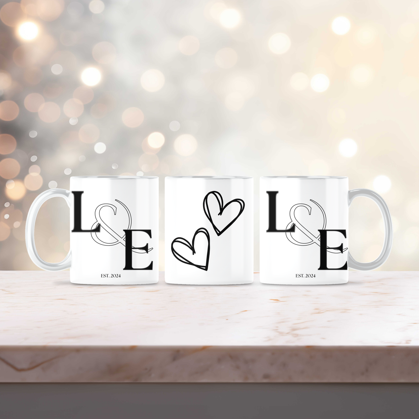 Est. Couple Initial Mug