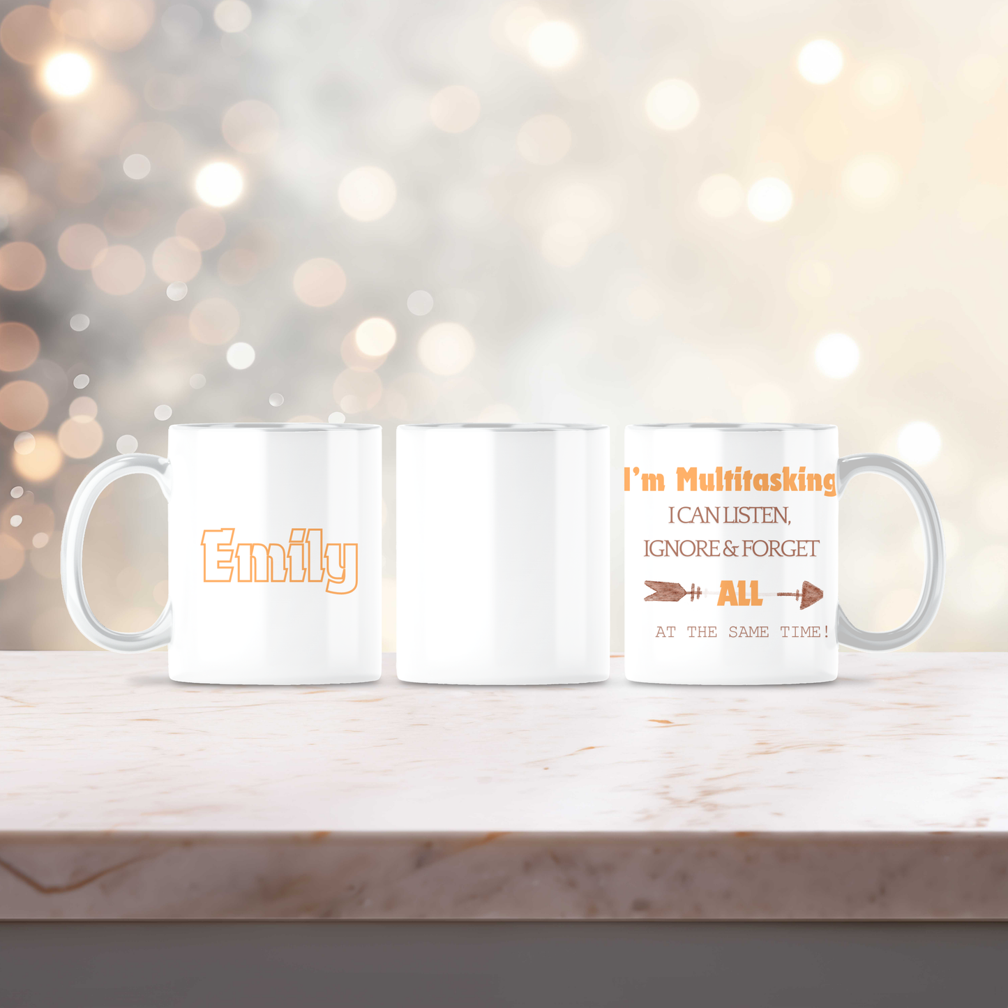 Funny Personalised Mug - 'I'm Multitasking'