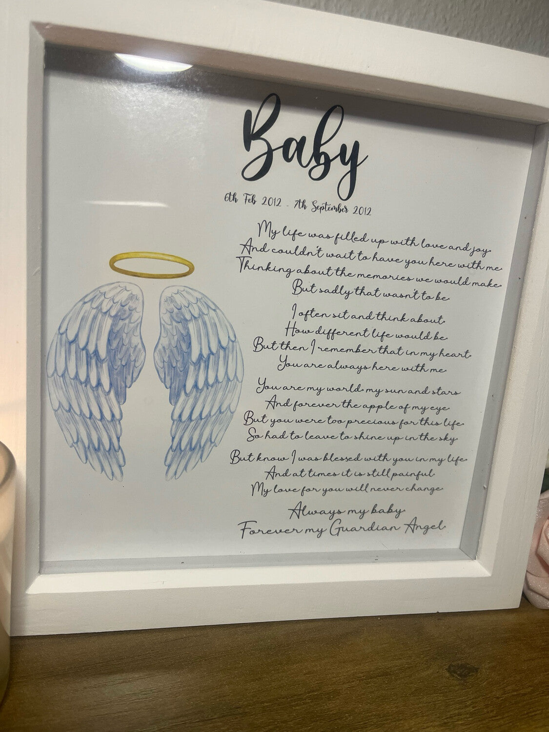 Baby and Child Loss Memory Frame