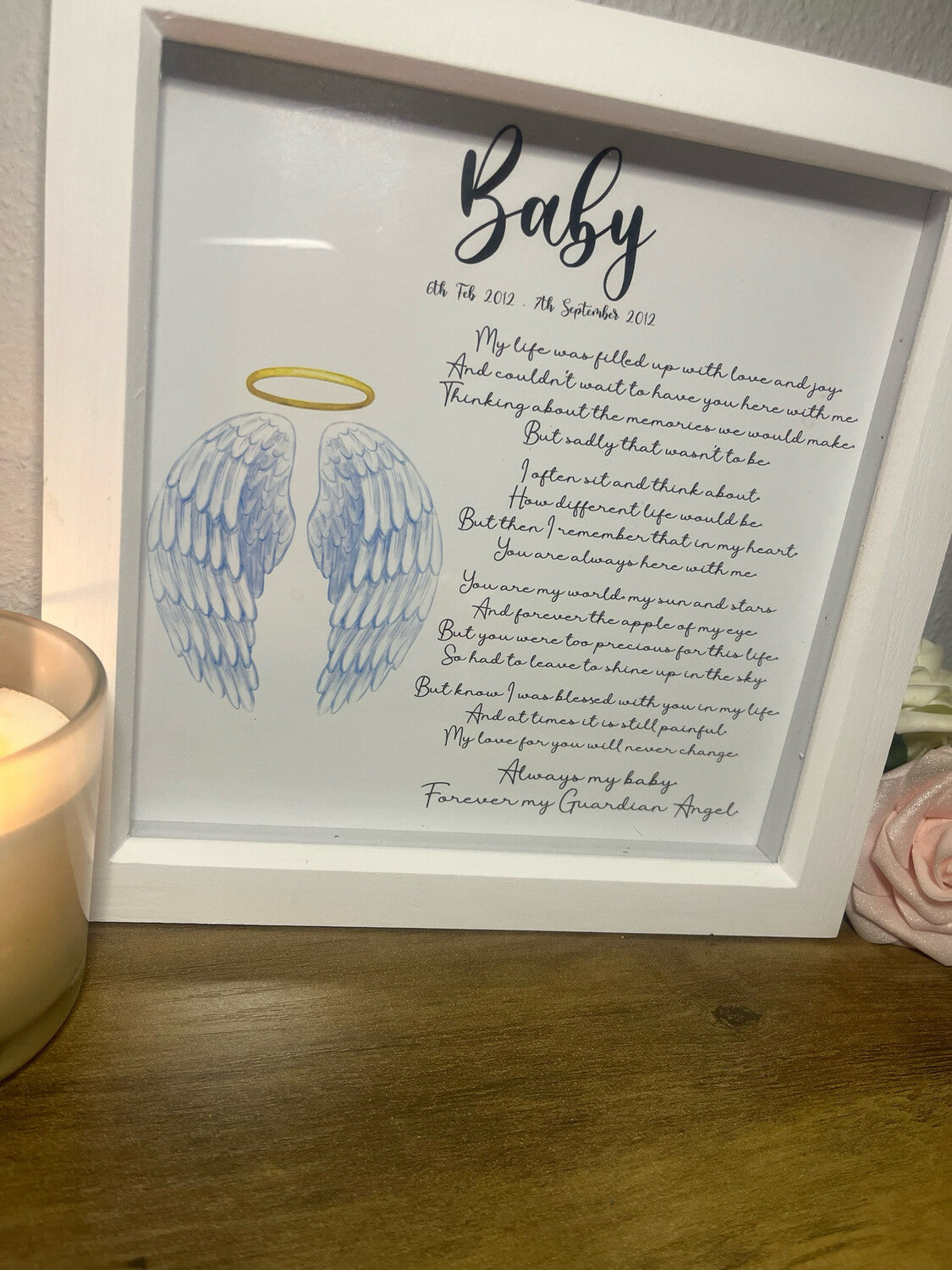 Baby and Child Loss Memory Frame