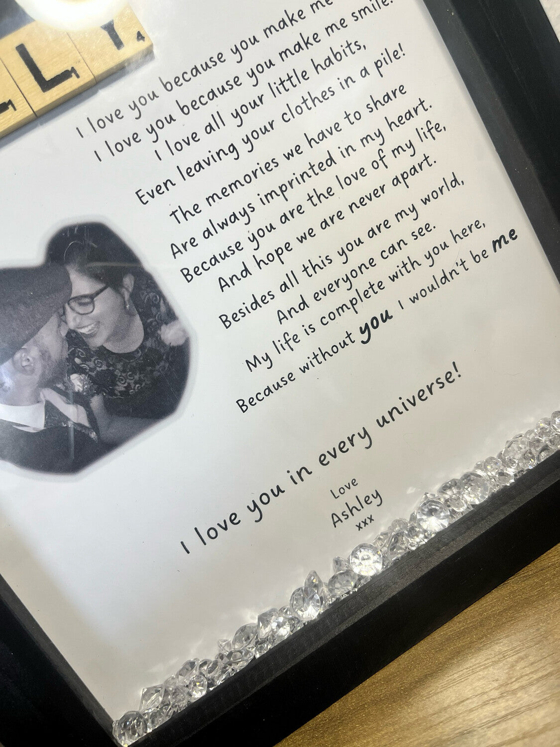 I Love Your Little Habits Poem Frame