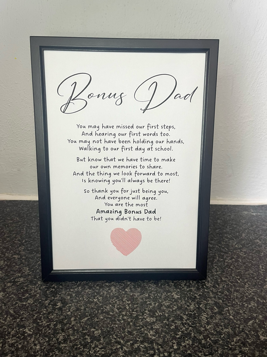 Amazing Bonus Dad Print ONLY