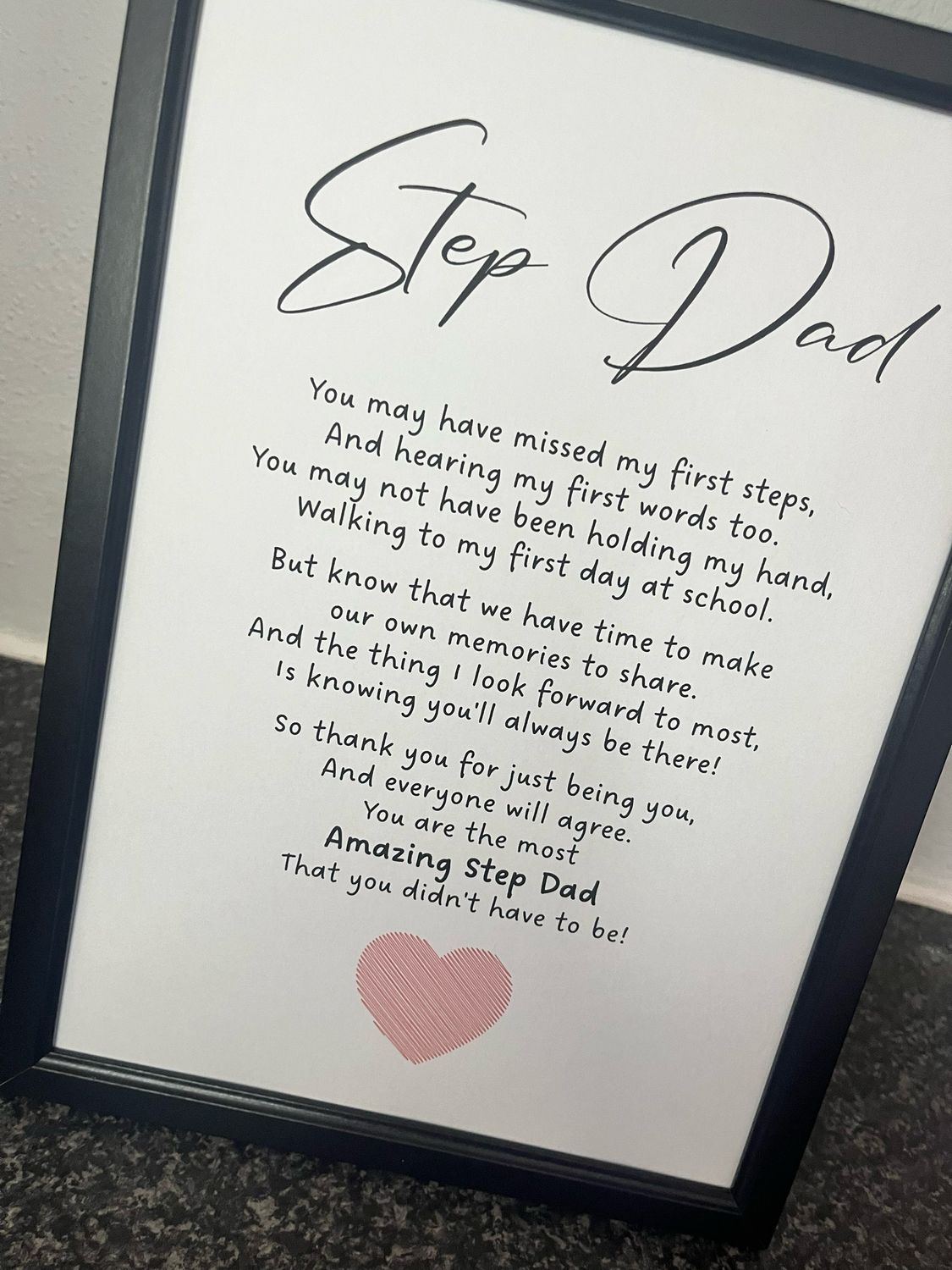 Amazing Step Dad Print ONLY