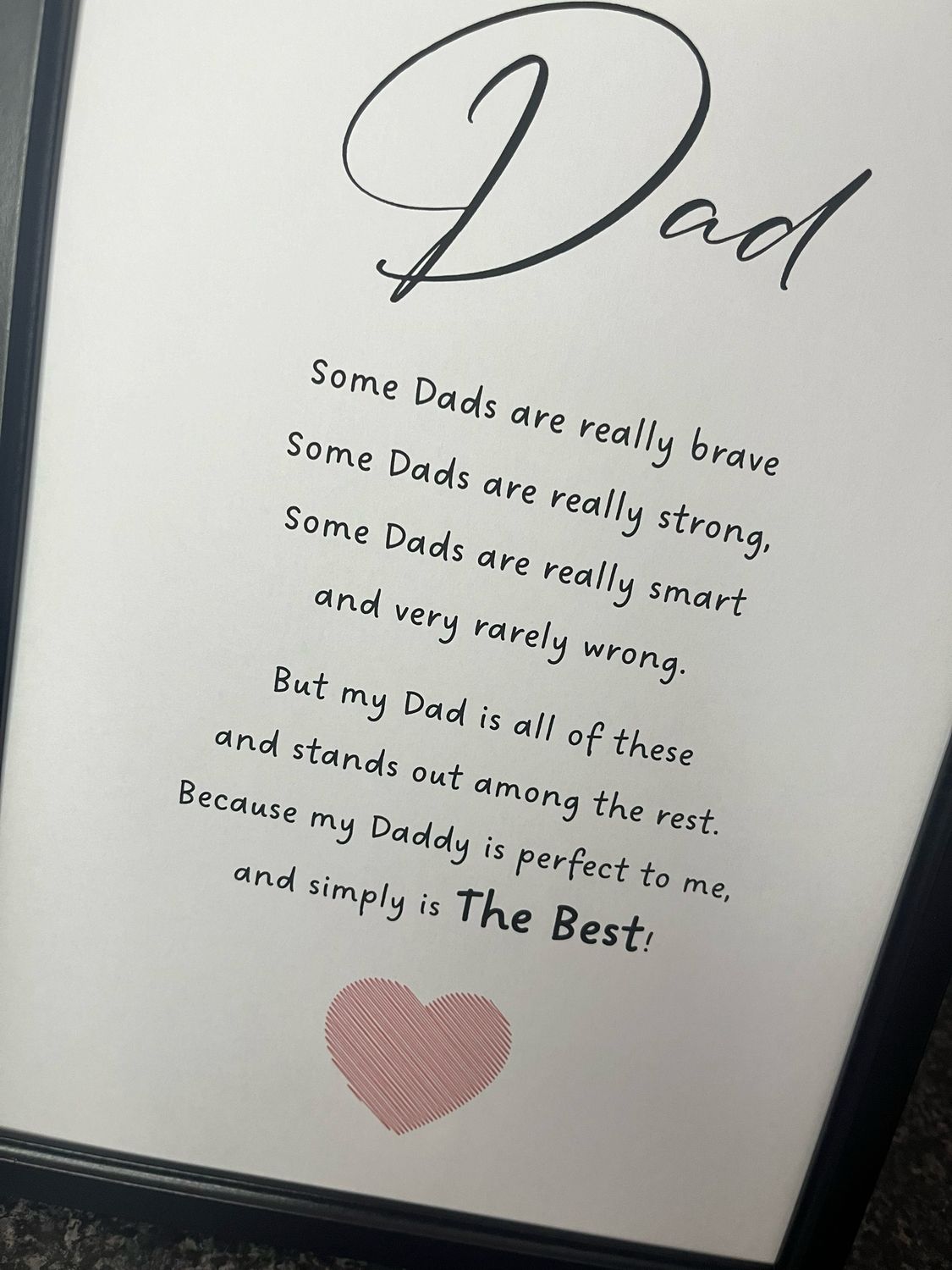 Dad Is The Best Print ONLY