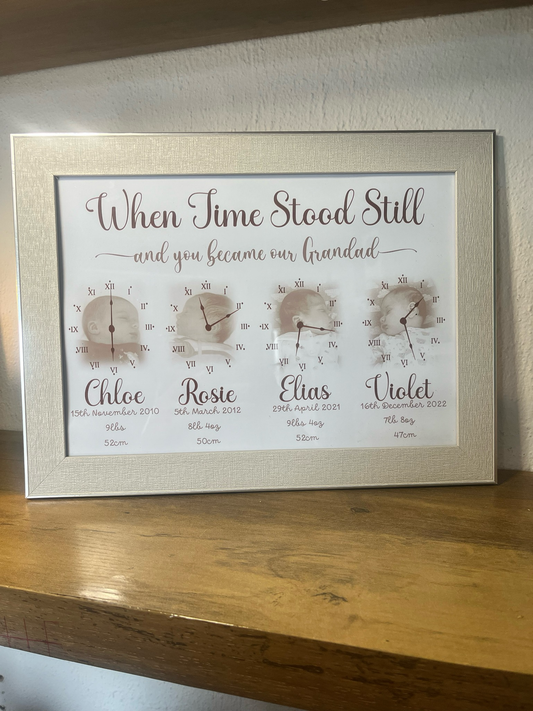 When Time Stood Still Personalised Print