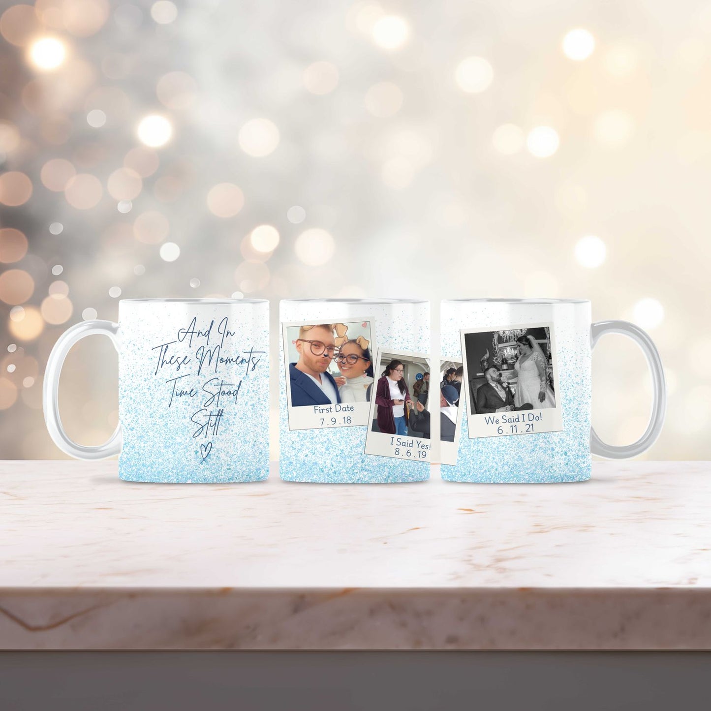 Custom Time Stood Still Mug for Couples, Friends and Family - Choose Your Own Design