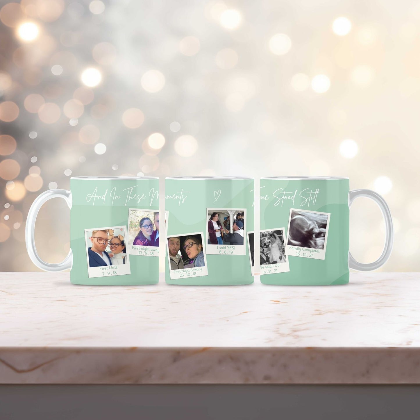 Custom Time Stood Still Mug for Couples, Friends and Family - Choose Your Own Design