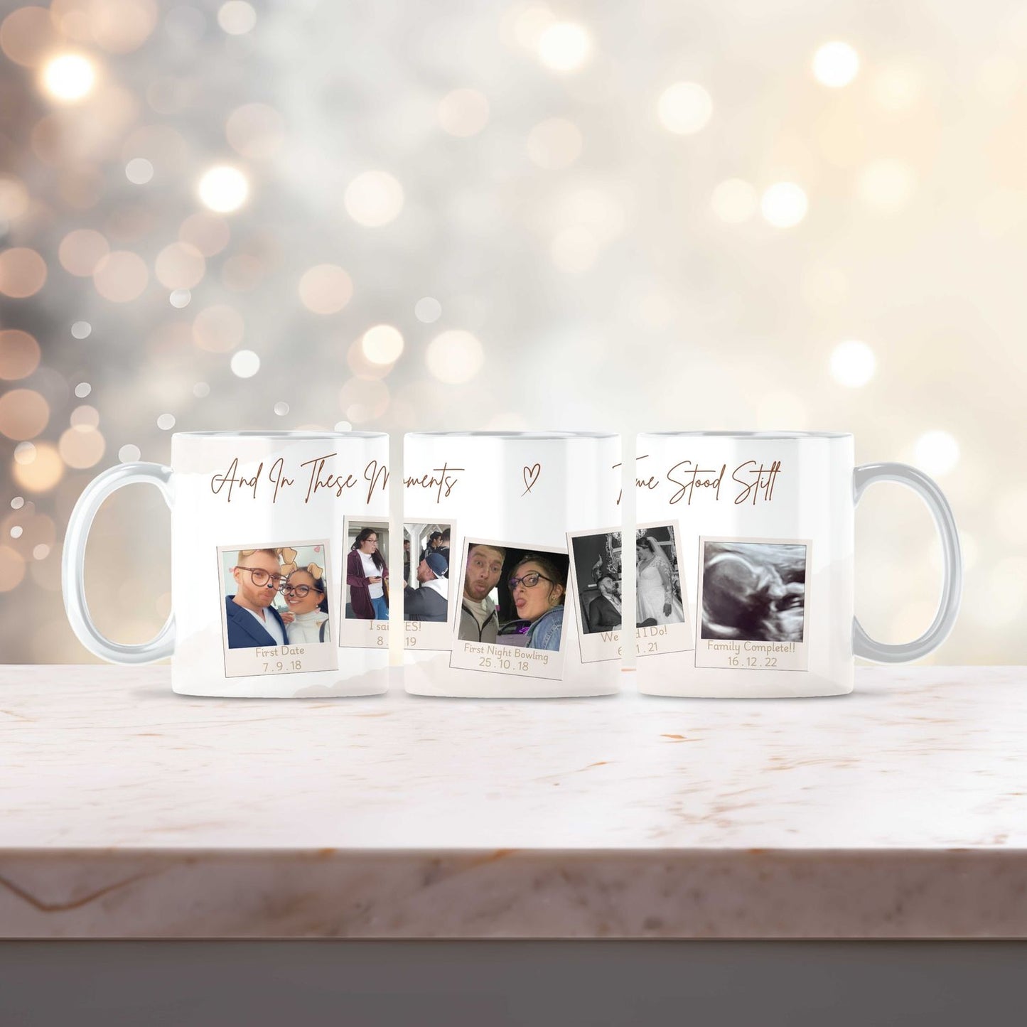 Custom Time Stood Still Mug for Couples, Friends and Family - Choose Your Own Design