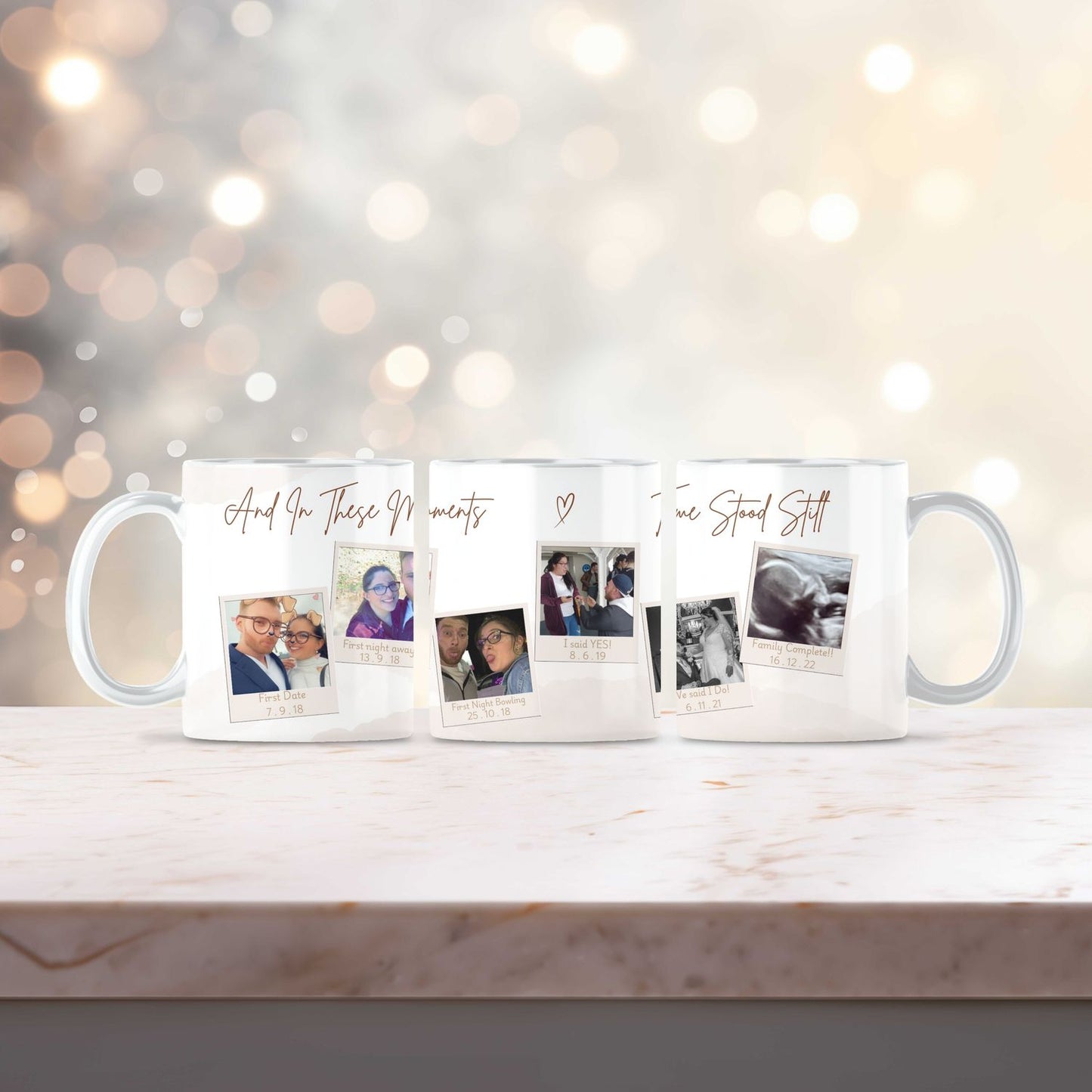 Custom Time Stood Still Mug for Couples, Friends and Family - Choose Your Own Design