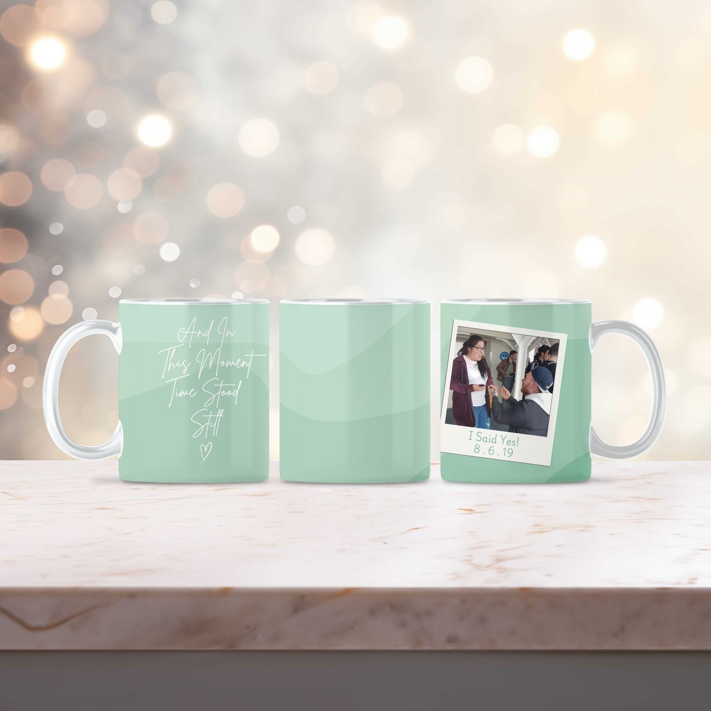 Custom Time Stood Still Mug for Couples, Friends and Family - Choose Your Own Design