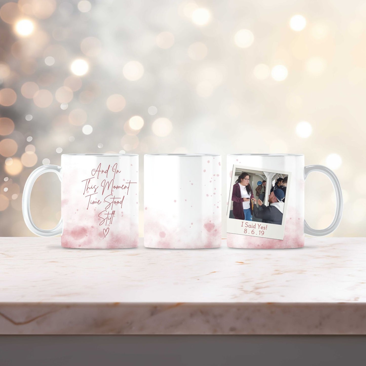 Custom Time Stood Still Mug for Couples, Friends and Family - Choose Your Own Design