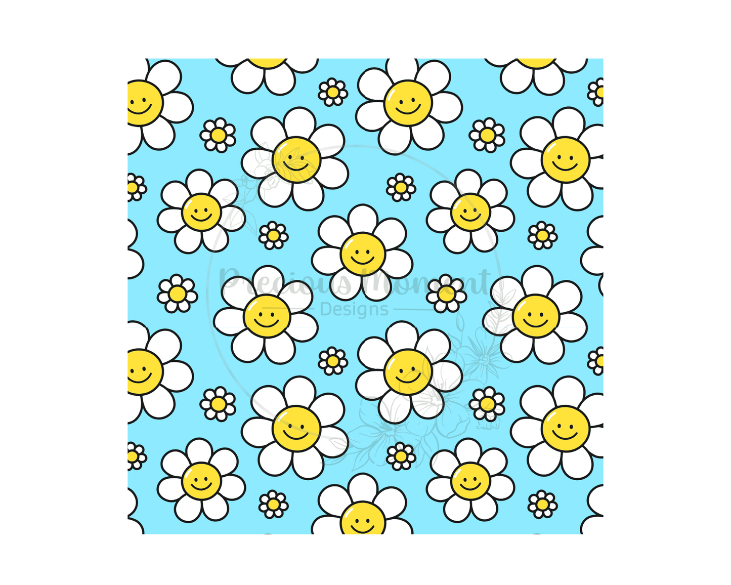 Smiley Face Daisy Tumbler